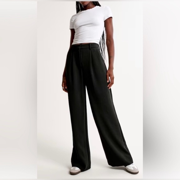 Abercrombie & Fitch Pants - Abercrombie & Fitch Black Wide-Leg Pants